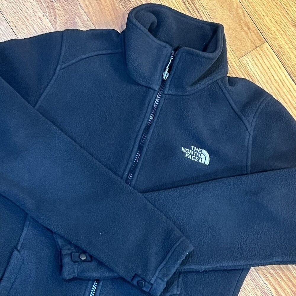 The North Face Fleece Jacket Womens XS Black Full Zip FlashDry Khumbu T201 Gorp